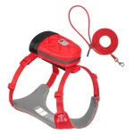 Zestaw dla psa szelki i smycz dla małego psa Truelove Glamour Czerwony