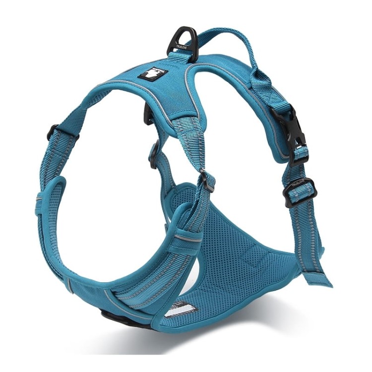 Szelki-dla-psa-easy-walk-Truelove-Front-Line-niebieskie