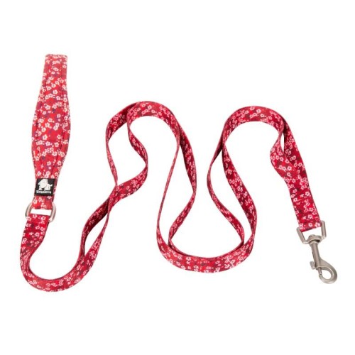 Smycz-dla-psa-Truelove-blossom-czerwono-biala