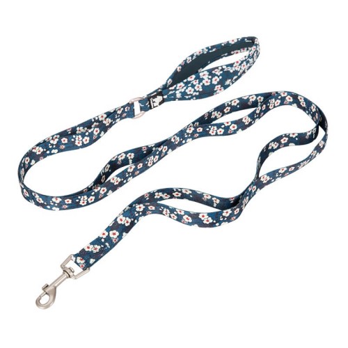 Smycz-dla-psa-Truelove-Blossom-granatowo-biala