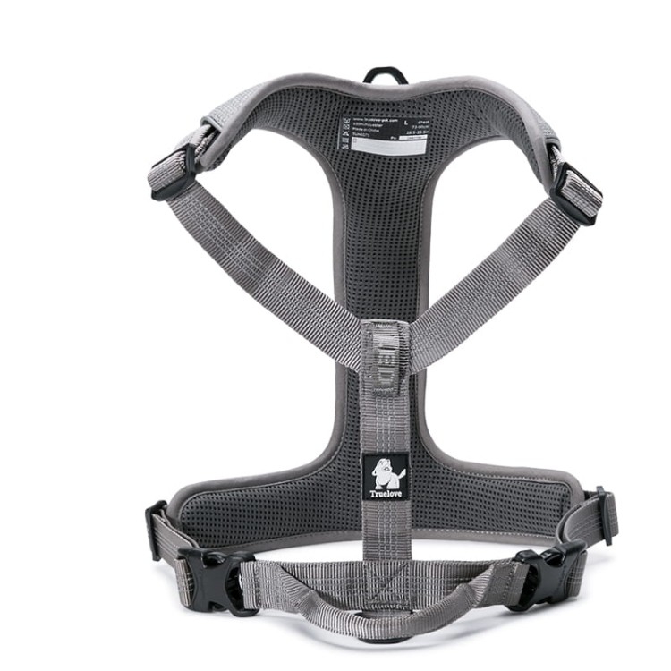 Szelki-guard-easy-walk-dla-psa-Truelove-Lumen-szare