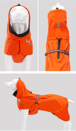 kurtka-dla-psa-przeciwdeszczowa-wodoodporna-Winhyepet-pomaranczowa