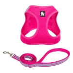 Szelki + smycz Truelove Mini Mesh dla małego psa lub kota – różowe, lekkie i oddychające