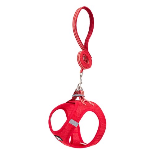 Szelki-smycz-dla-malego-psa-i-kota-Truelove-Mini-Mesh-czerwone