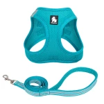 Szelki + smycz Truelove Mini Mesh dla małego psa lub kota – niebieskie, lekkie i oddychające
