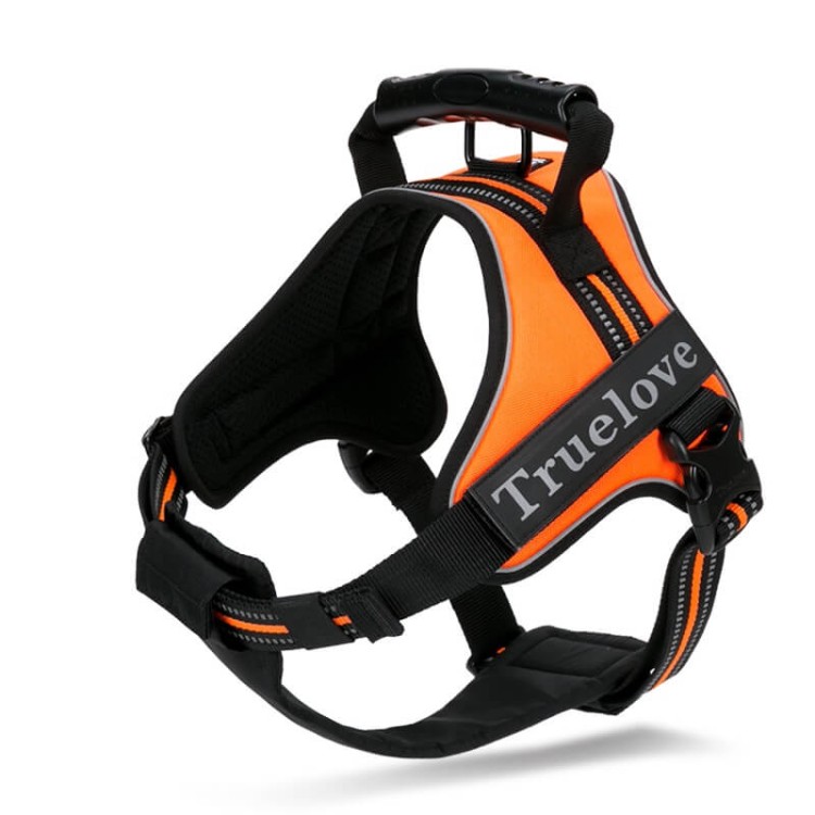 Szelki-dla-psa-Truelove-Outdoor-pomaranczowe