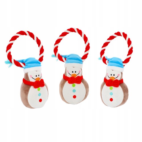 Świąteczny pingwin na sznurze do przeciągania