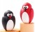 Zabawka na przysmaki Truelove Penguin – naturalna guma, otwory na smakołyki, spowalnia jedzenie