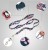 Smycz-dla-psa-Truelove-Blossom-granatowo-czerwona