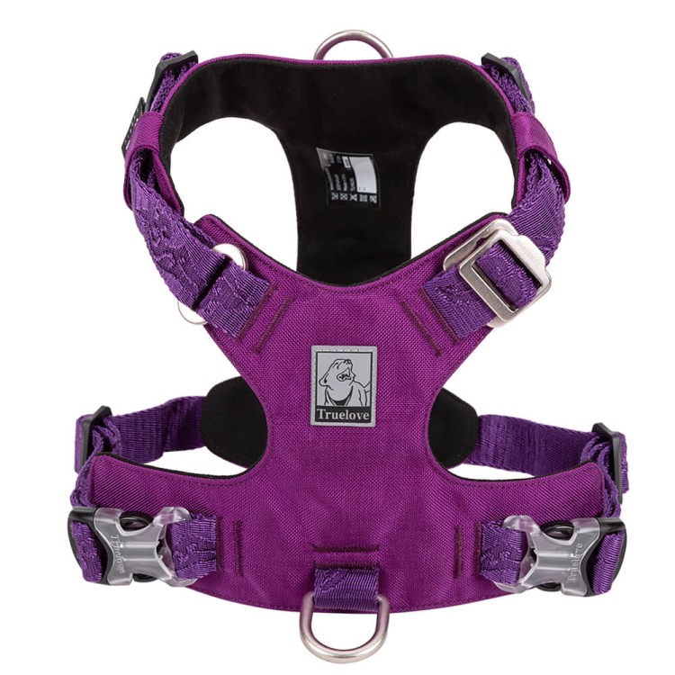 Szelki-dla-psa-easy-walk-wodoodporne-Truelove-Adventure-Soft-fioletowe
