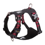 Szelki dla psa Truelove Adventure Dog – czarne, oddychające, wodoodporne, z odblaskowymi taśmami