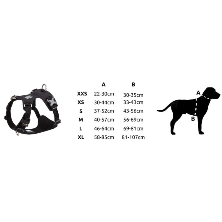 Szelki-dla-psa-easy-walk-wodoodporne-Truelove-Adventure-Soft-czarne