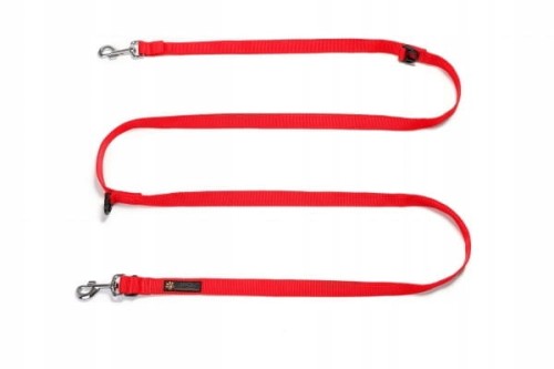 Smycz-przepinana-dla-psa-JoQu-Classic-Long-Leash-czerwona-250 cm