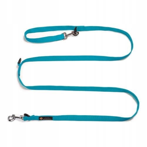 Smycz-przepinana-dla-psa-JoQu-Classic-Long-Leash-turkusowa-250 cm