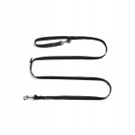 Smycz przepinana dla psa JoQu® Classic Long Leash czarna 250 cm
