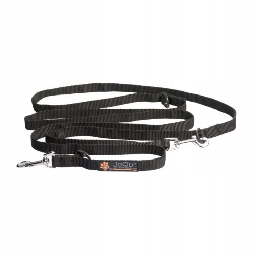 Smycz-przepinana-dla-psa-JoQu-Classic-Long-Leash-czarna-250 cm