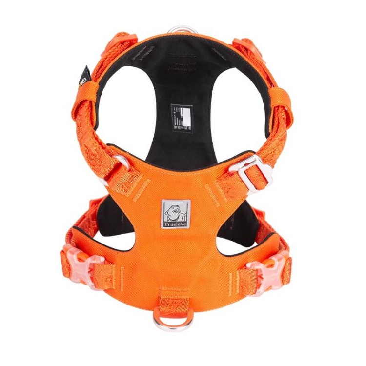 Szelki-dla-psa-easy-walk-wodoodporne-Truelove-Adventure-Soft-pomaranczowe