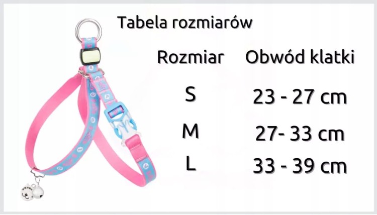 Szelki-smycz-dla-kota-Truelove-Buterfly-rozowo-blekitne