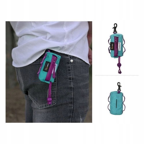 Etui na kupoworki, dozownik na woreczki dla psa Truelove Slim - turkusowe