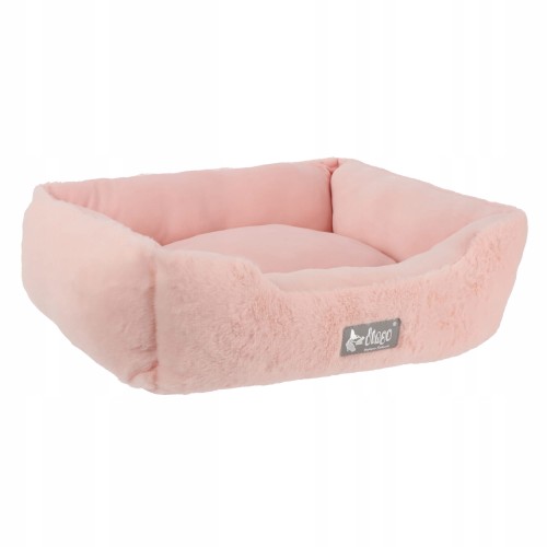 Legowisko dla psa miniaturowego / kota HugMe 50x40x15cm różowe miękkie