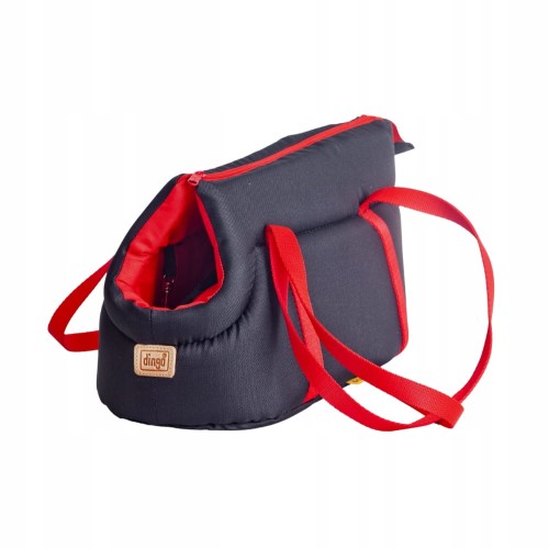Torba transportowa dla małego psa/kota wodoodporna Dingo czarno-czerwona