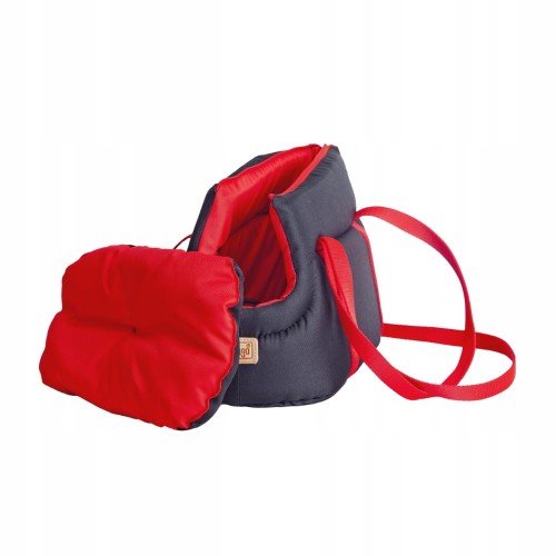 Torba transportowa dla małego psa/kota wodoodporna Dingo czarno-czerwona