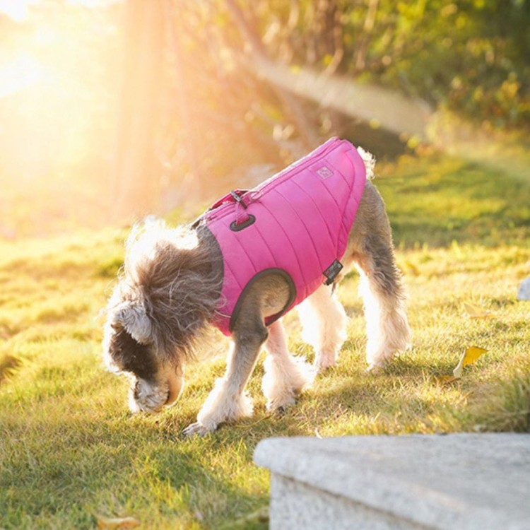 kurtka-ocieplana-dla psa-Truelove-Seal-rozowa