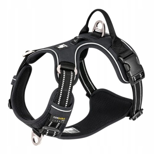 Szelki-dla-psa-easy-walk-Truelove-Front-Line-Cordura-czarne