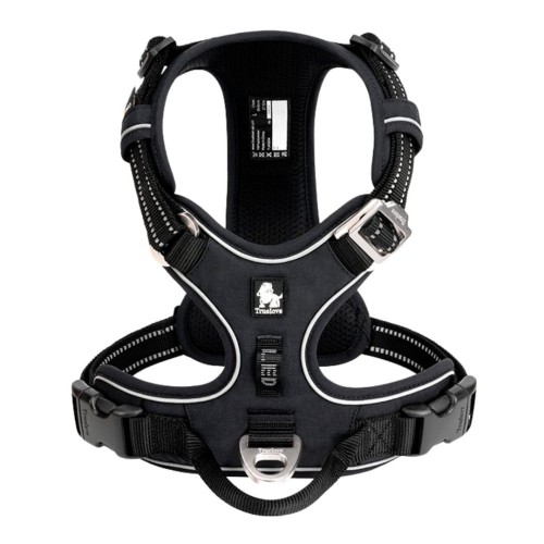 Szelki-dla-psa-easy-walk-Truelove-Front-Line-Cordura-czarne