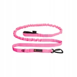 Smycz z amortyzatorem dla psa do biegania JoQu Canicross Rope Shock Różowa