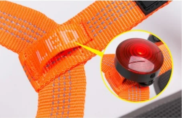 Szelki-dla-psa-guard-Truelove-Lumen-pomaranczowe