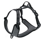 Truelove Lumen Easy Walk – czarne odblaskowe szelki guard dla psa z kieszenią na lampkę LED