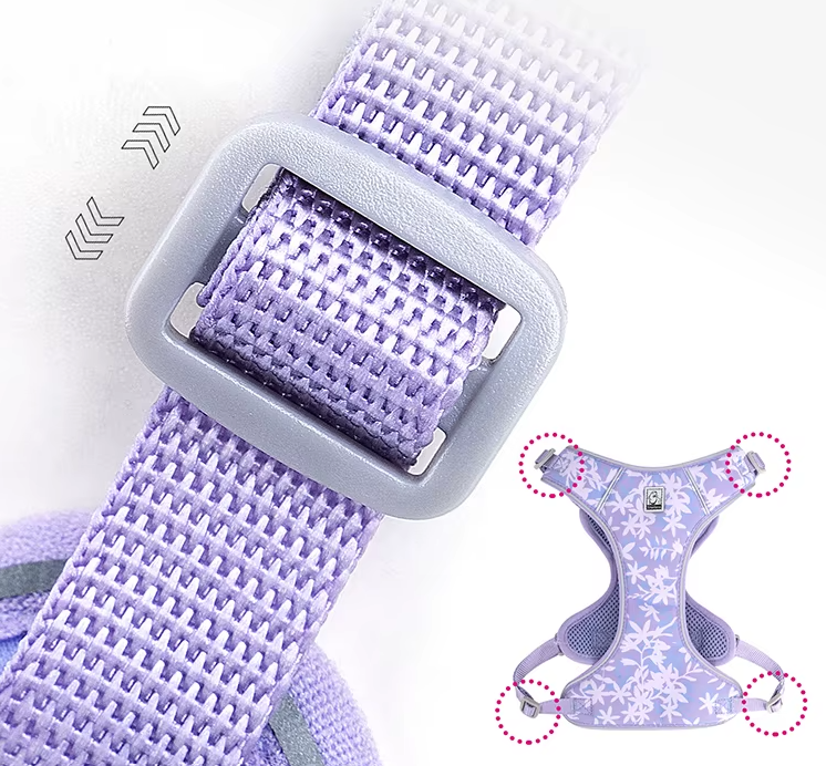 Szelki-smycz-dla-malego-psa-Truelove-Lightness-fioletowe