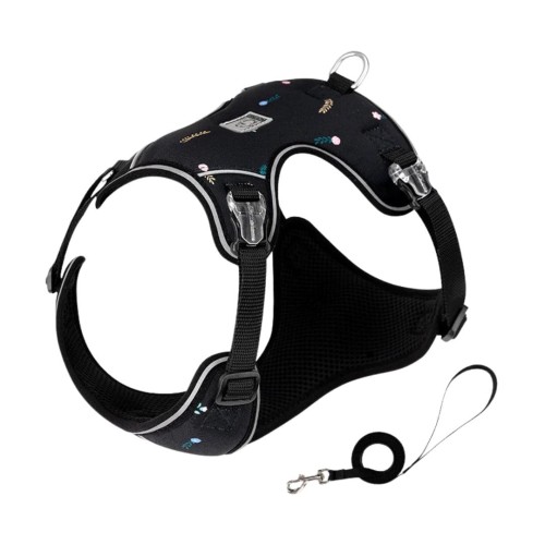 Szelki-smycz-dla-malego-psa-Truelove-Lightness-czarne