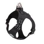 Ultralekkie szelki dla psa Wings czarne – oddychające, step-in, z Cordury