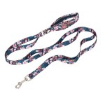 Smycz Truelove Blossom dla psa granatowo-czerwona 140 cm – stylowa, wytrzymała i wygodna