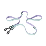 Smycz przepinana dla psa Truelove Active Pro+ 250 cm, odblaskowa – liliowo-miętowa