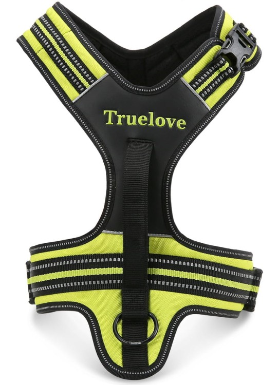 Szelki-dla-psa-Truelove-Security-zolte-limonkowe
