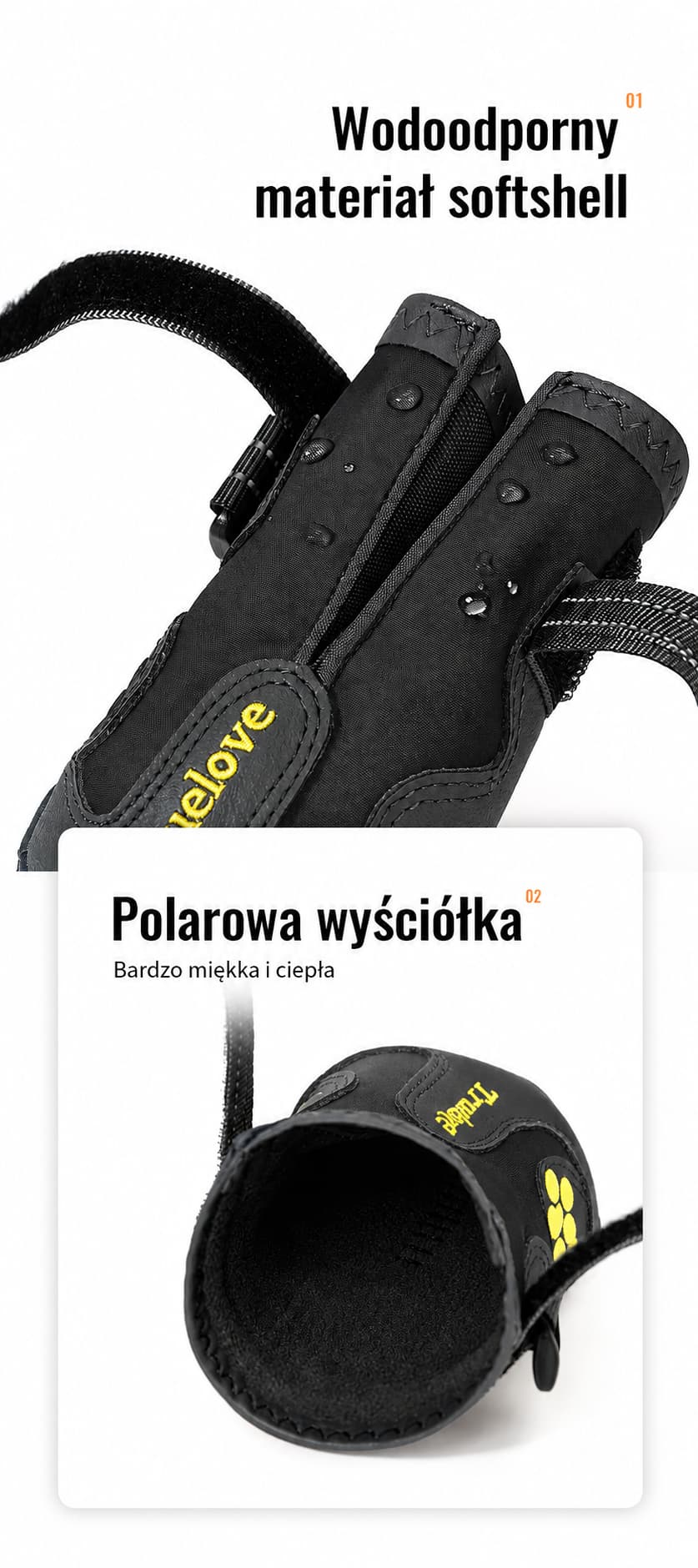 Wodoodporny materiał neoprenowy buta dla psa Truelove Travel