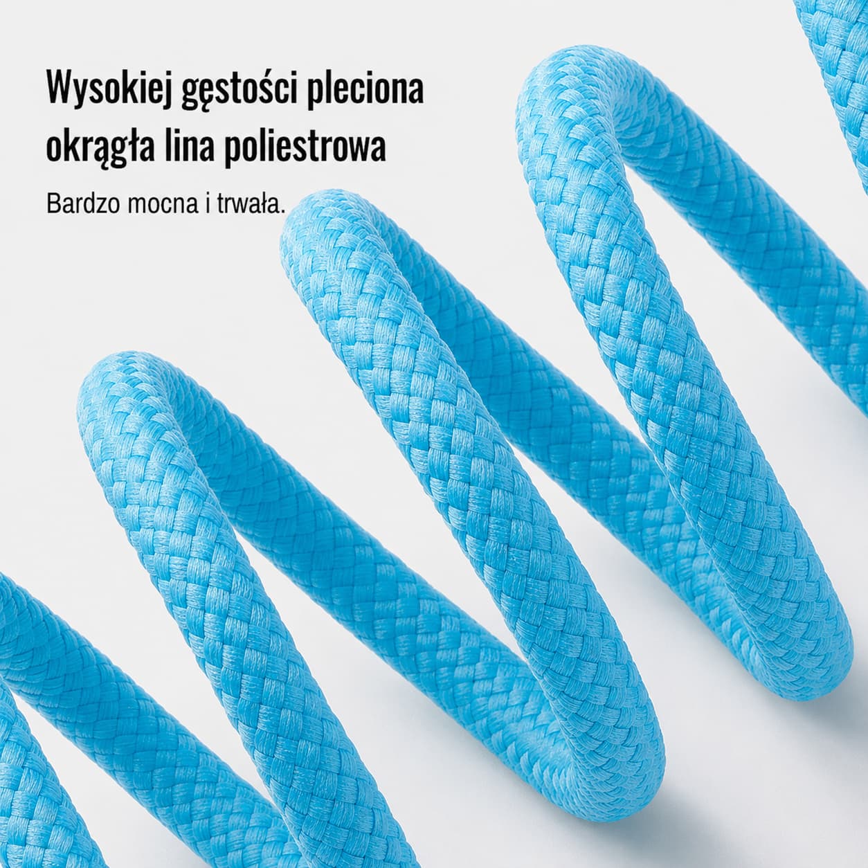 Smycz linowa Truelove Mini pleciona linka poliestrowa i metalowe tuleje