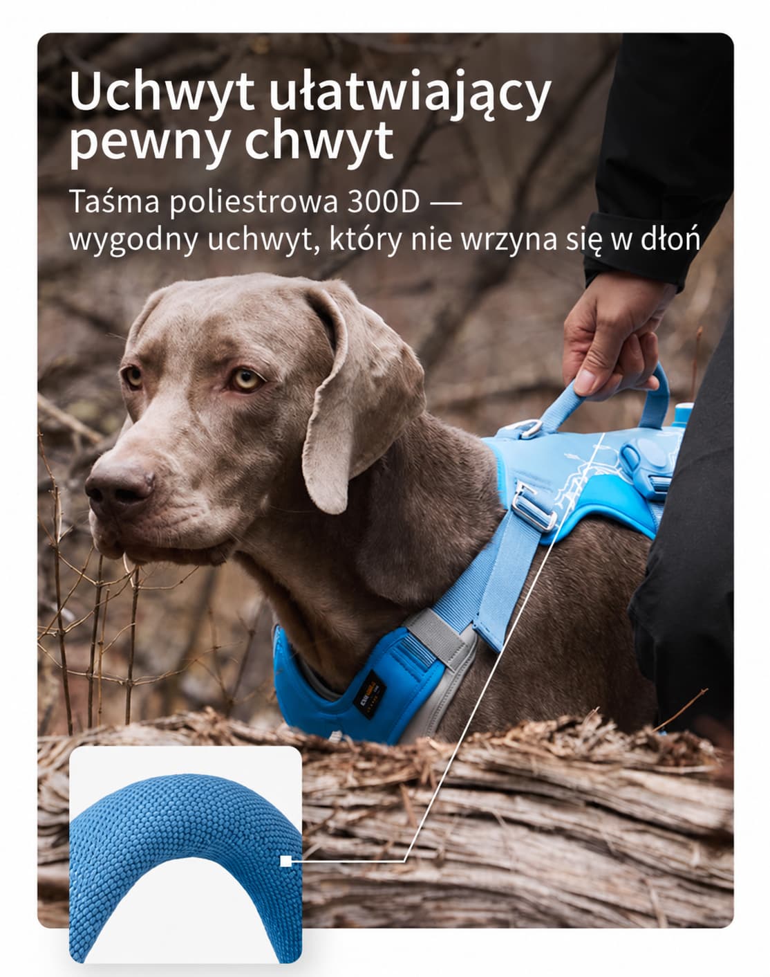 Uchwyt z taśmy poliestrowej 300D szelek DAQQAB Base Camp