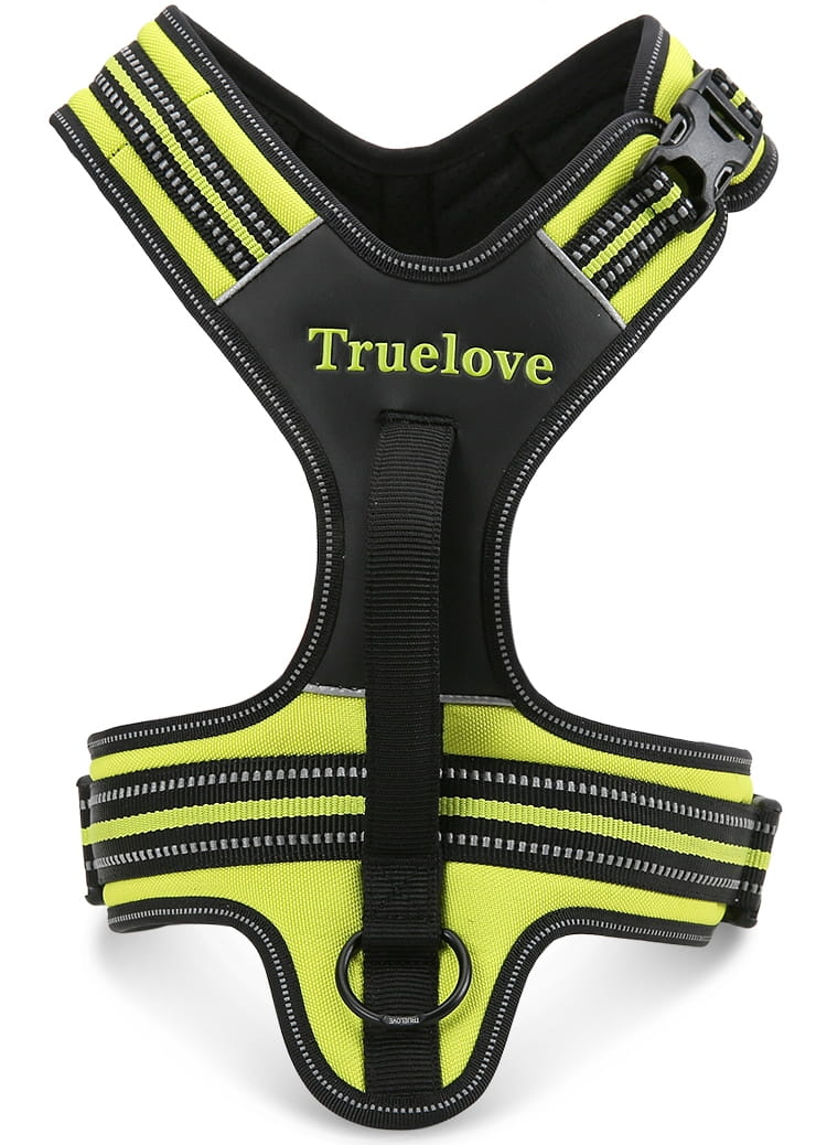 szelki guard easy walk dla psa Truelove Security żółte z przednim D-ringiem