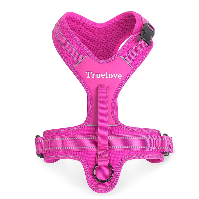 szelki guard easy walk dla psa Truelove Security różowe z przednim D-ringiem