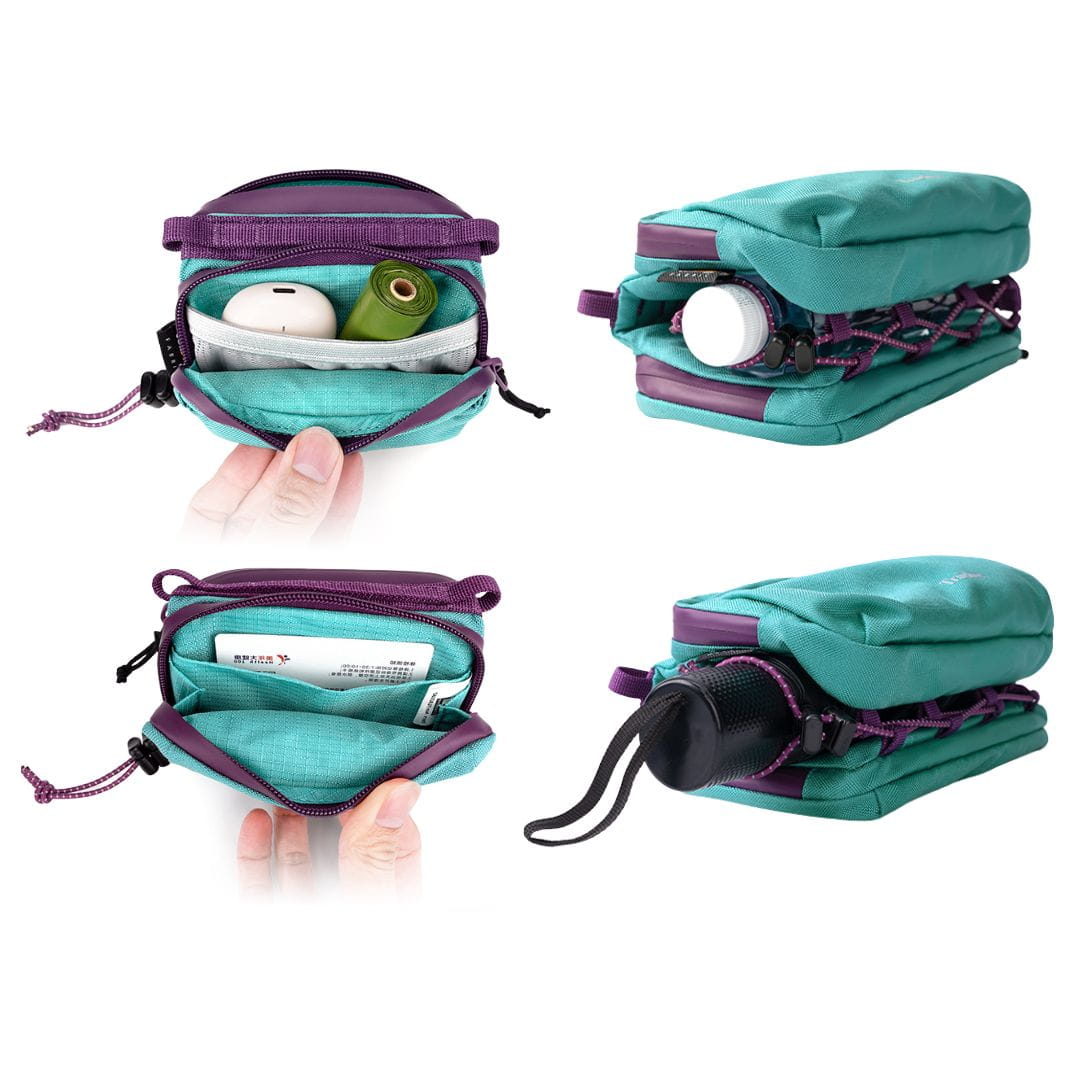 torebka spacerowa Truelove City Break Medium fioletowa Cordura 700D zamek SBS pasek smycz awaryjna