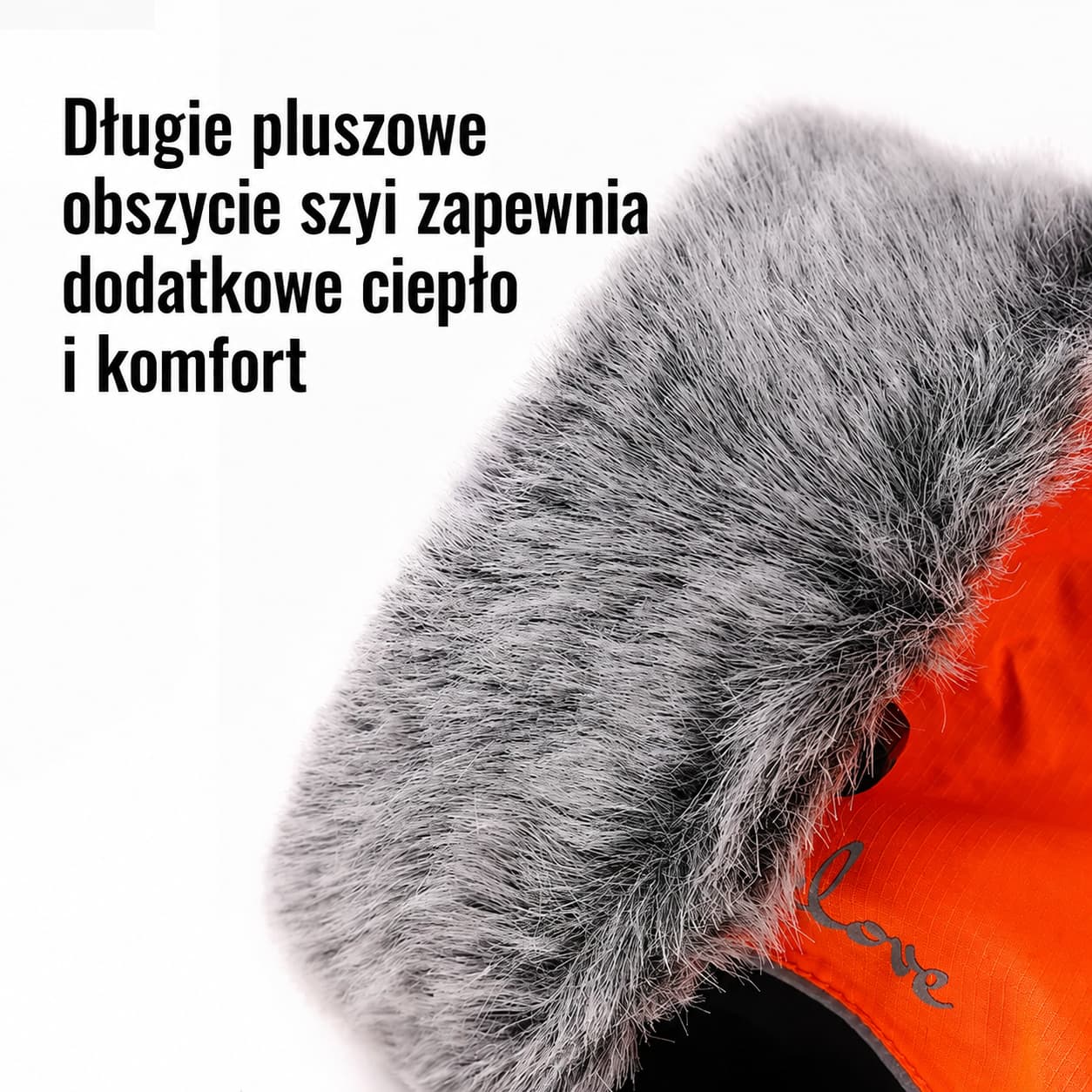 Futrzane obszycie kołnierza kurtki Truelove Comfort Plus, zbliżenie