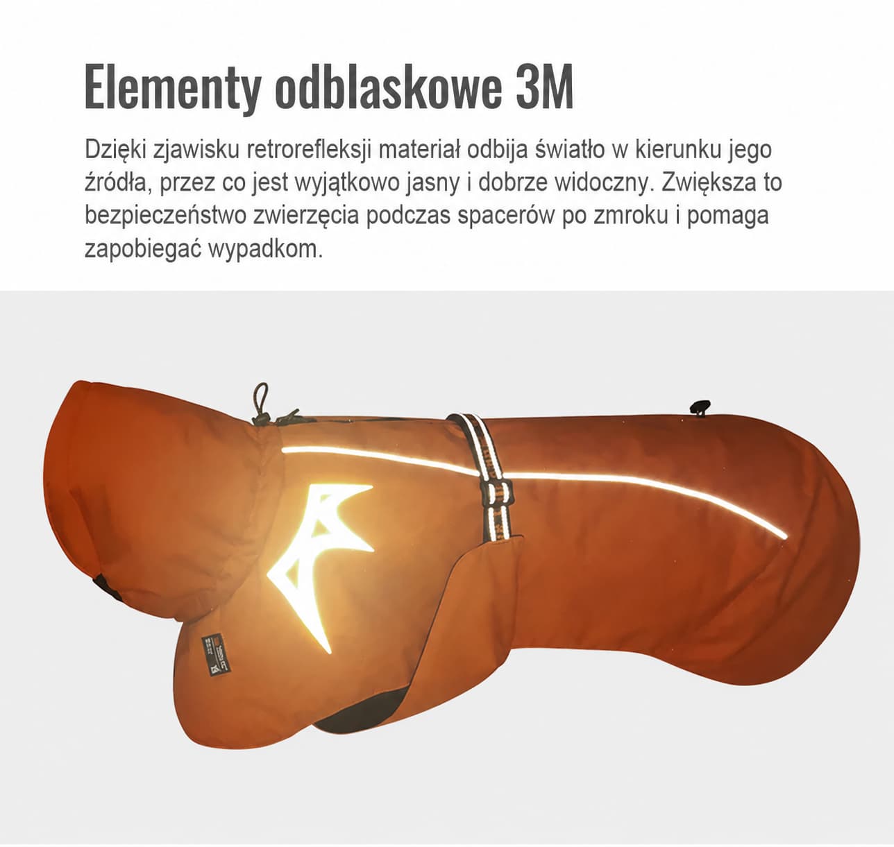 Elementy odblaskowe 3M w kurtce zimowej Truelove Eco