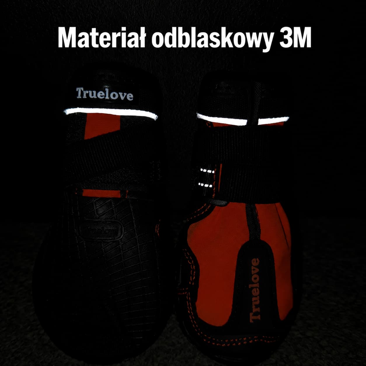 Materiał odblaskowy 3M w bucie dla psa Truelove Long Distance limonkowym